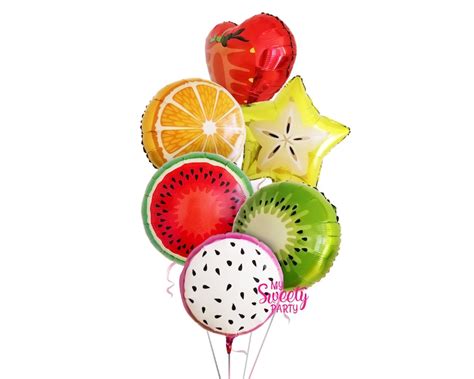 Tutti Frutti Balloon Tropical Summer Party Twotti Fruity Etsy