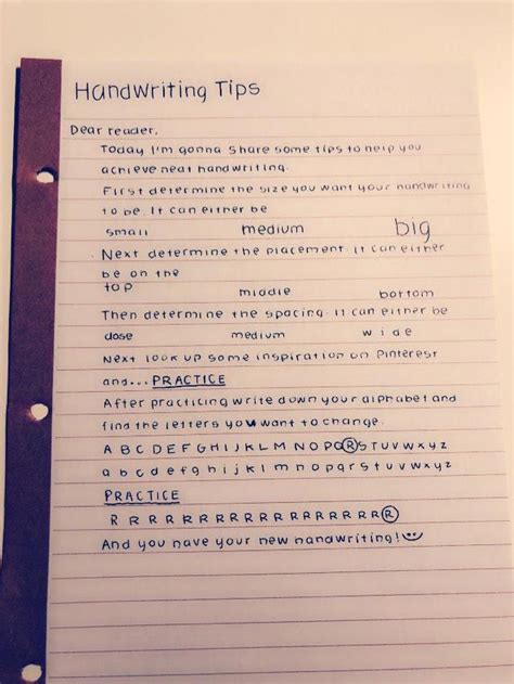 It's not like calligraphy, where you more or less write the same every time. How to achieve neat handwriting! #HandwritingTips | Neat ...