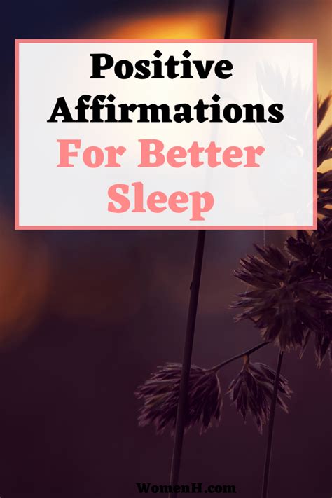 Positive Sleep Affirmations For A Peaceful Night