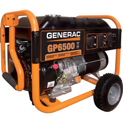 Generador Portátil A Gasolina De 6500 Watt Gp6500 Generac