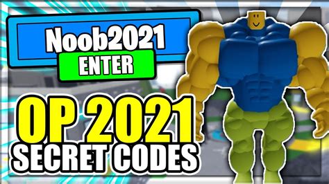 2021 All New Secret Op Codes Mega Noob Simulator Roblox Youtube