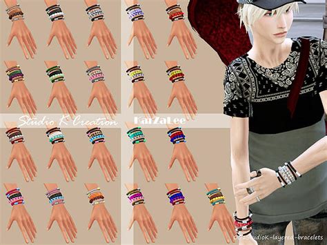 Studio K Creation Layered Bracelets Sims 4 Downloads