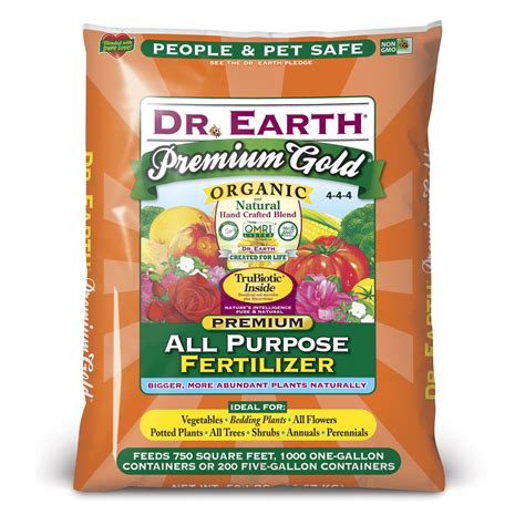 Dr Earth Organic And Natural Premium Gold All Purpose Fertilizer 50 Lb