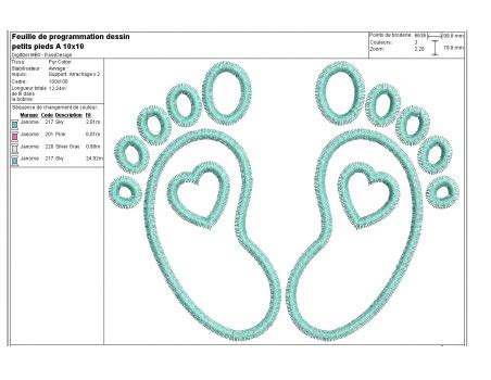 Motif De Broderie Pieds