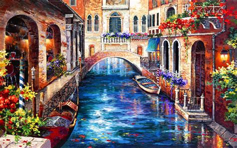 Download Venice Paintings Hd Wallpaper Background Image By Bmorris15