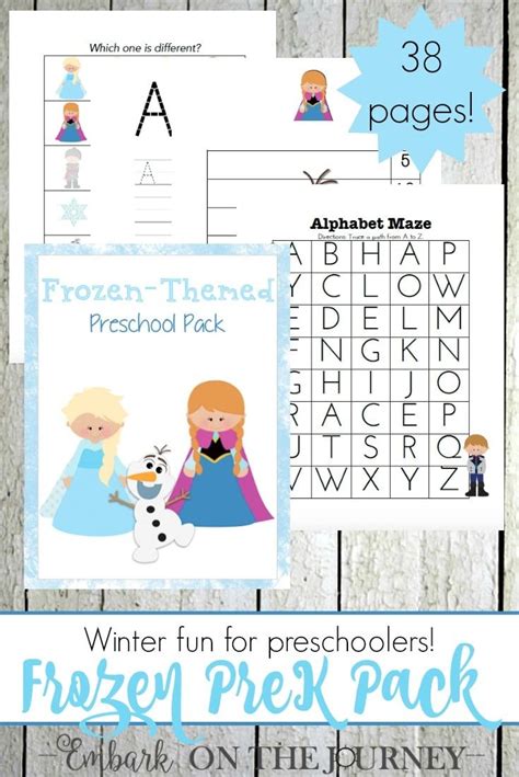 Free Frozen Printables For Preschoolers 38 Pages Kindergarten