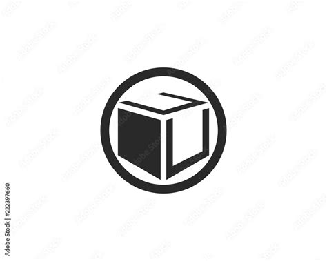 Box Logo Vector V Stock Vector Adobe Stock