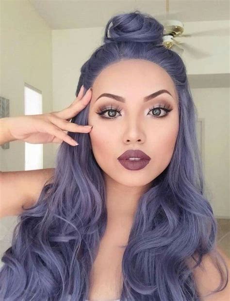 Purple Hair Color For Dark Skin Tone