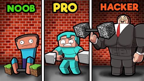Weight Lifting Ripped Muscles Noob Vs Pro Vs Hacker