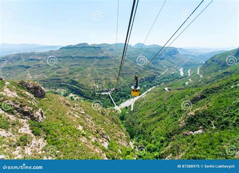 Panoramic Views Of The Valley From The Mountains Of Montserrat Near