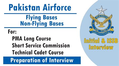 Flying And Non Flying Bases Initial Test Issb Test And And Interview