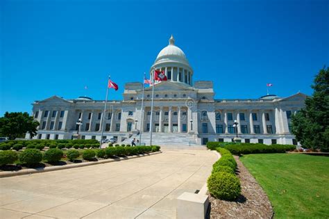 Arkansas State Capitol Building Exterior Stock Photo Image Of State