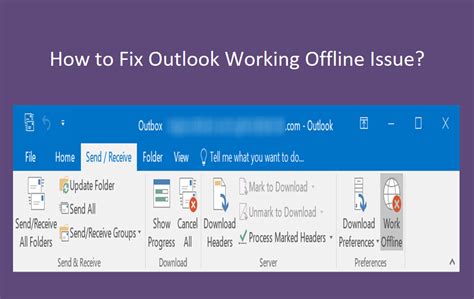 Outlook Mail How To Fix Outlook Working Offline Issue Webnots