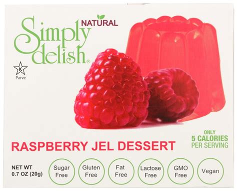 Simply Delish Jel Dessert Raspberry 7 Oz
