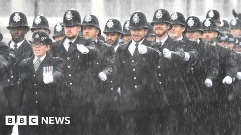 New Met Police Recruits Rained On At Passing Out Parade Bbc News