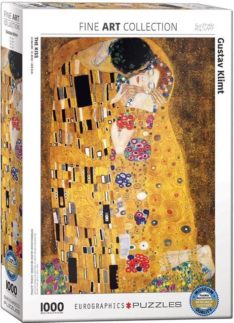 This section features artists like van gogh, kandinsky, monet, kahlo, picasso, nene thomas, aimee stewart, and more. Der Kuss, Jigsaw Puzzle by Gustav Klimt at Eurographics