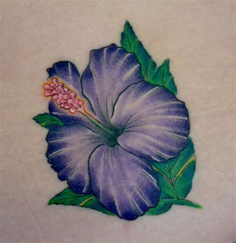 Healed Hibiscus Flower Tattoos