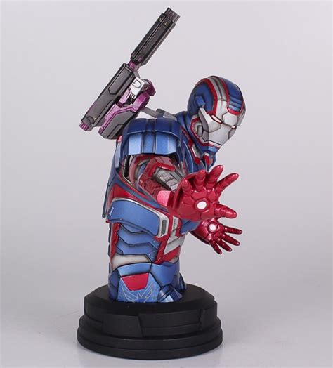 iron man 3 iron patriot bust exclusive revealed marvel toy news