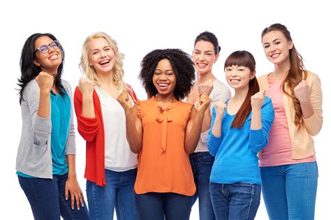 Group Of Diverse Smiling Women Study Finds