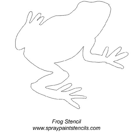 Frog Stencil 612×611 Pixels Free Stencils Printables Free