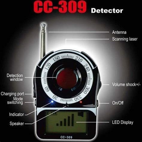 Anti Spy Full Band Signal Bug Rf Detector Laser Lens Gsm Finder In Surveillance Cameras From