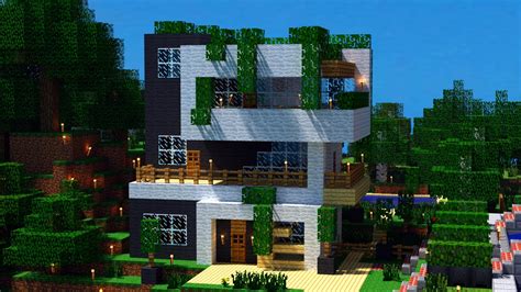 Minecraft House Wallpapers Top Free Minecraft House Backgrounds