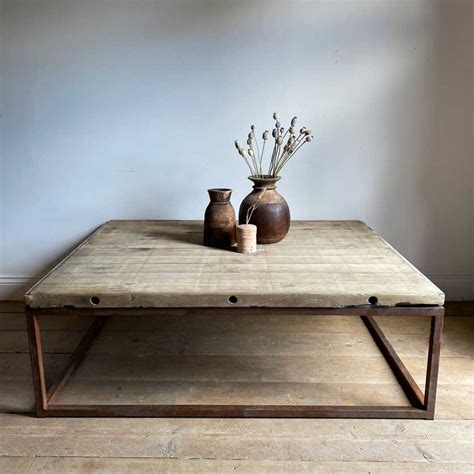 Very Large Reclaimed Coffee Table Home Barn Vintage