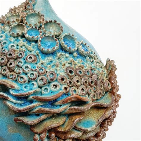 Detail Of A Coral Inspired Surface Ceramic By Hannah Billingham Ocean Inspiration Ceramic