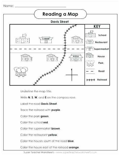 Map Scale Worksheet 3rd Grade Map Worksheets For Kids In 2022 Map
