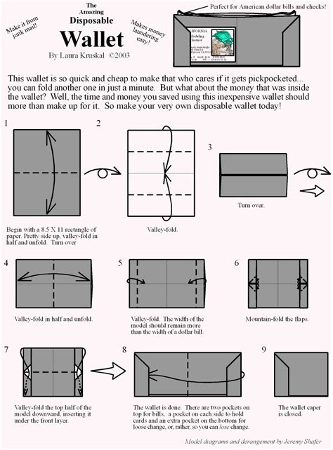How To Fold An Easy Origami Wallet The Art Of Mike Mignola