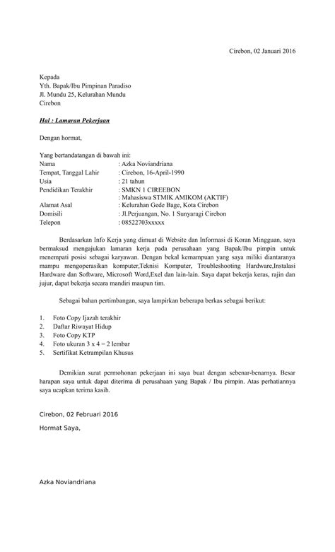 Contoh diatas merupakan contoh surat lamaran pekerjaan di bank. Contoh Surat Lamaran Kerja Terbaru yang Disempurnakan - guild jobs