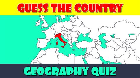 Guess The Country On The Map Quiz Youtube