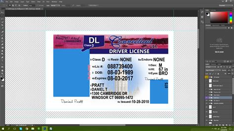 Connecticut Driving Licence Psd Template Free Download 2019