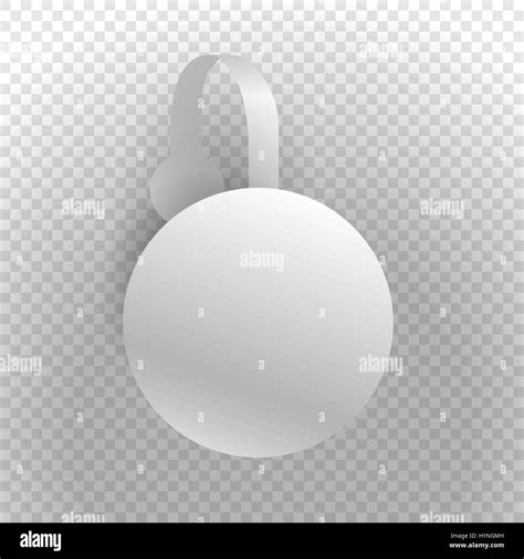 Vector Wobbler Mockup With Transparent Strip Stock Vector Image And Art