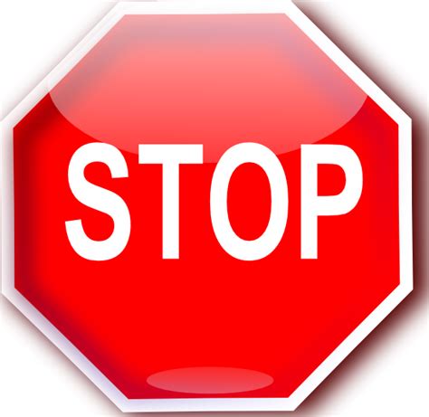 Stop Sign Clip Art Free Vector 4vector