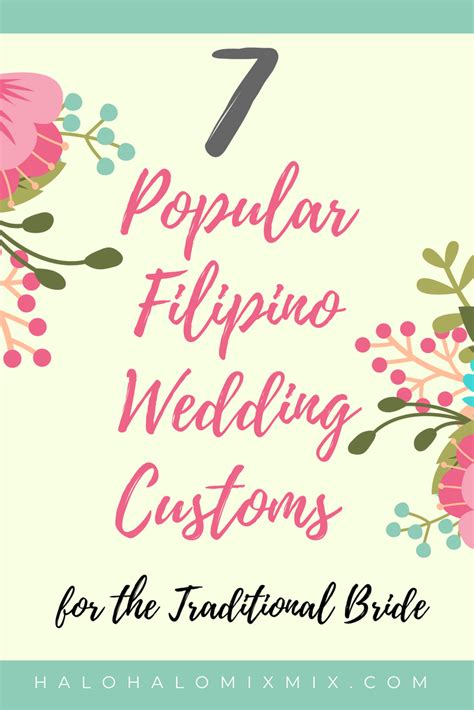 7 Popular Filipino Wedding Customs For The Traditional Bride Halo