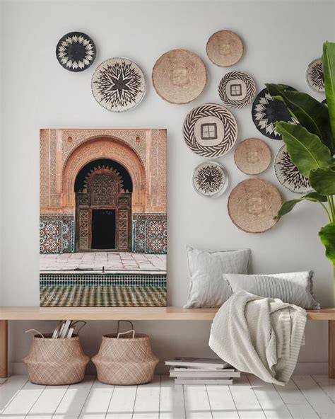 Moroccan Wall Art Morocco Architecture Pink Door Print Etsy