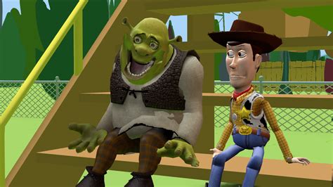Woody And Shrek By Mrlorgin On Deviantart