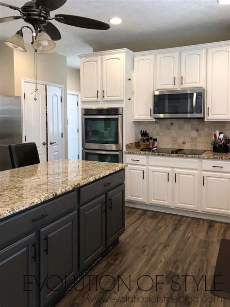 Update your kitchen with our selection of kitchen cabinets from menards. White Dove and Urbane Bronze Painted Cabinets | Brown ...