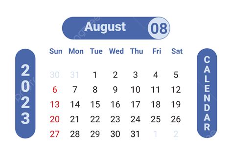 Gambar Agustus 2023 Kalender Warna Biru Kalender Kalender 2023