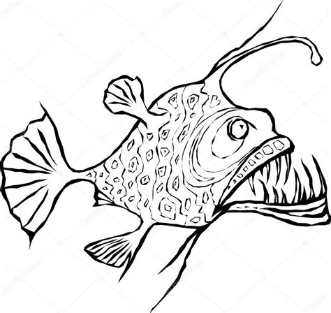 Angler Fish Design Element — Stock Vector © Aleutie 48107843