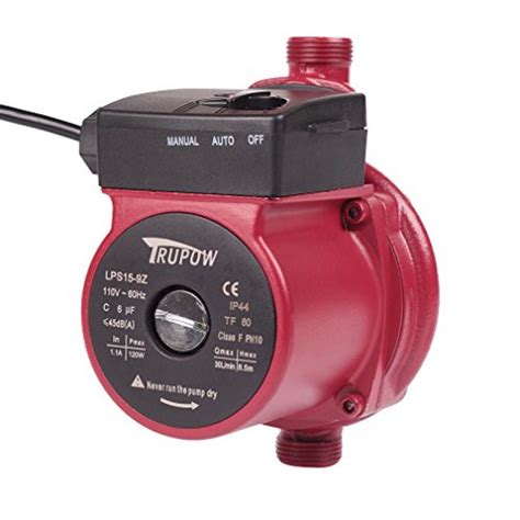 Trupow 120w 34 Npt 110v Hot Water Automatic Circulation Pump Cast