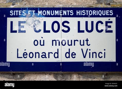 Amboise France 12 août 2023 le Clos Luce où Léonard de Vinci a