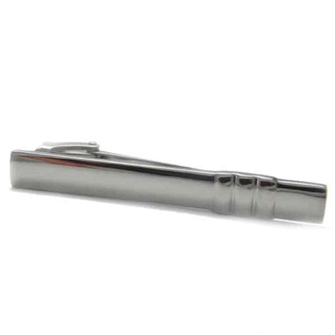 Three Lined Stainless Steel Tie Bar 20 The Cufflink Club Adelaide