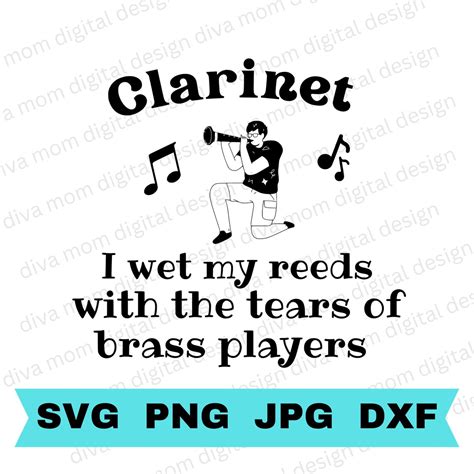 Clarinet Svg File Clarinet Cutting File Marching Band Svg Band Camp Svg
