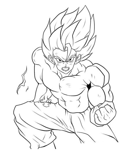 Strong Son Goku Coloring Page Download Print Or Color Online For Free