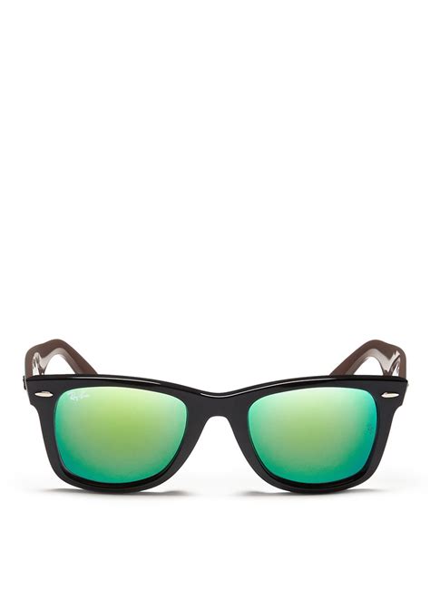 Lyst Ray Ban Original Wayfarer Bicolour Acetate Mirror Sunglasses