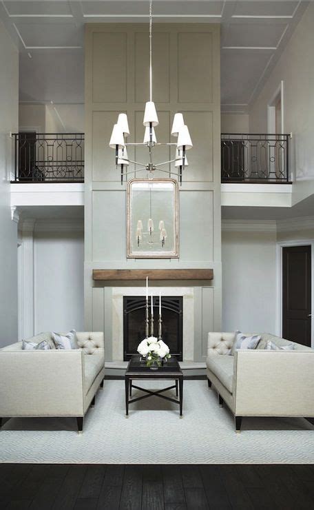Typical wall section and two standard detail sheets. stunning two-story living room; board and batten fireplace ...