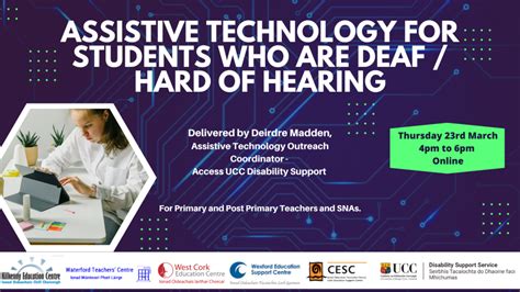Assistive Technology For Students Who Are Deaf Hard Of Hearing Post