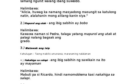 Sawikain 30 Halimbawa Ng Sawikain At Mga Kahulugan Nito Otosection